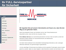 Tablet Screenshot of fire-medical-service.de